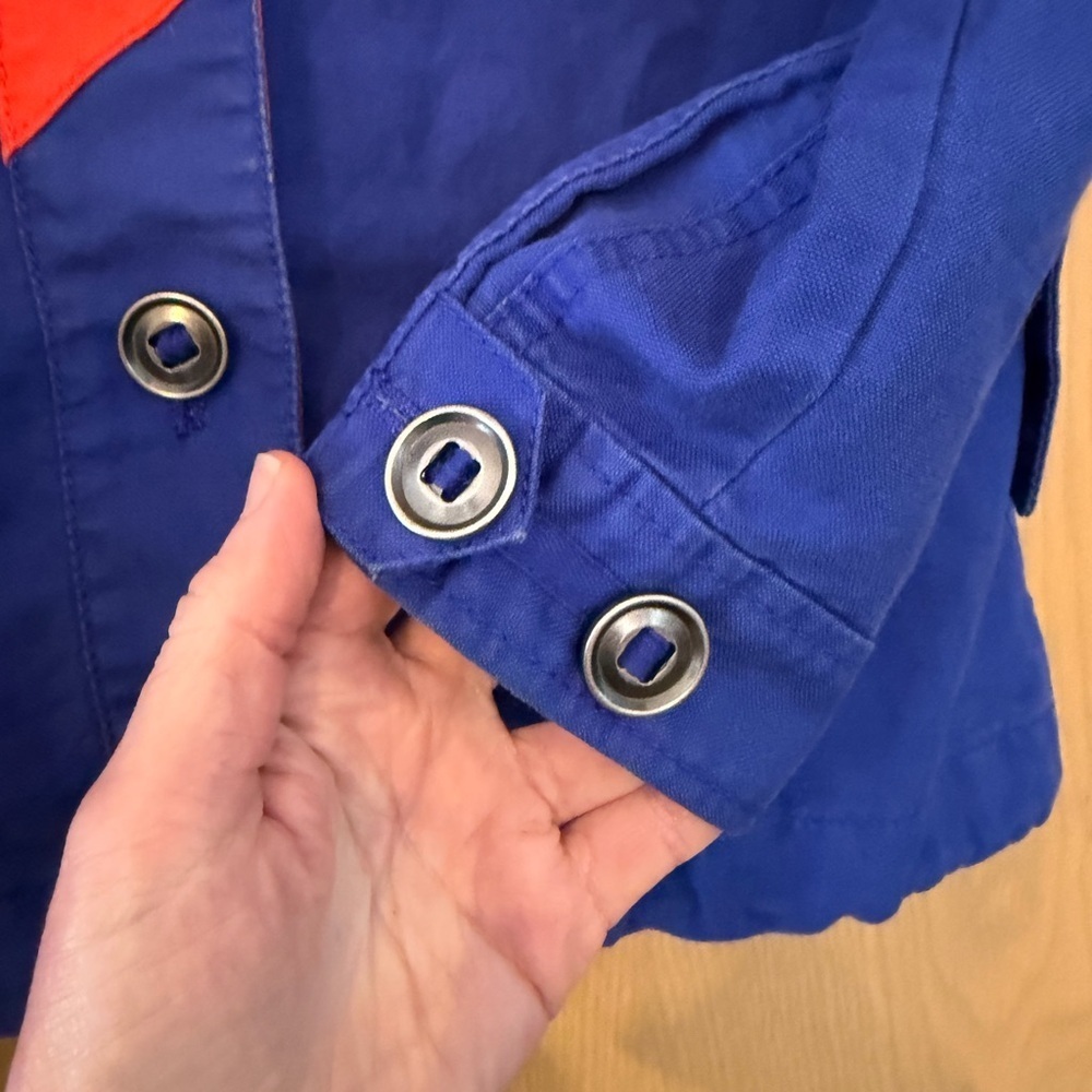J. Crew Colorblock Anorak Utility Linen/Cotton Cargo Jacket 2014/ XSM - Picture 2 of 13